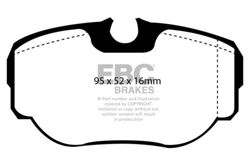 EBC 99-03 Land Rover Discovery (Series 2) 4.0 Yellowstuff Rear Brake Pads thumbnail 5
