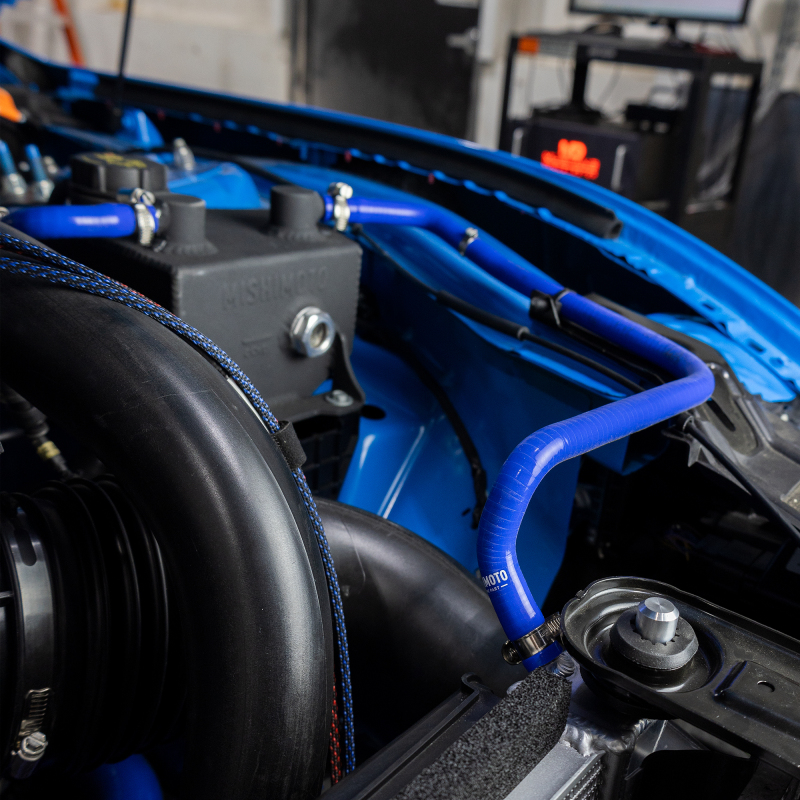 Mishimoto 2024+ Ford Mustang 2.3L Silicone Coolant Hose Kit - Blue thumbnail 7