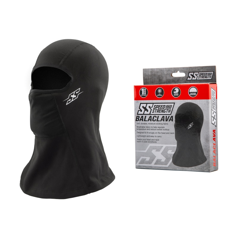 Speed and Strength Fleece lined Balaclava Black - One Size