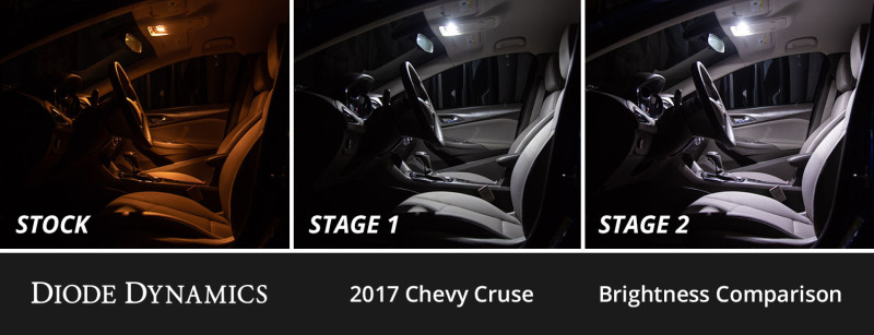 Diode Dynamics 11-15 Chevrolet Cruze Interior LED Kit Cool White Stage 2 thumbnail 8