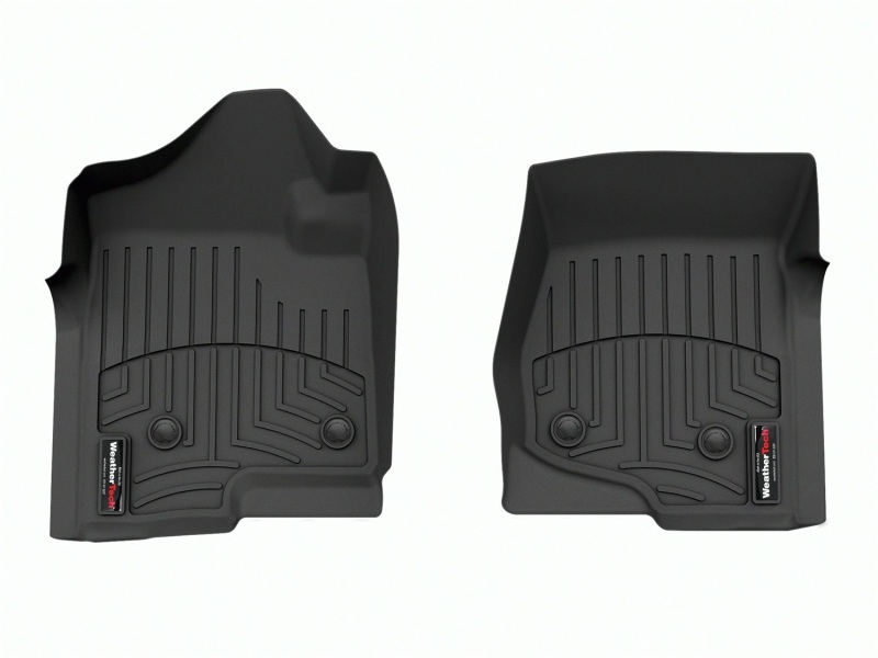 WeatherTech 08-14 Chevrolet Silverado 2500/3500 Crew/Extended Cab Vinyl Front FloorLiner - Black