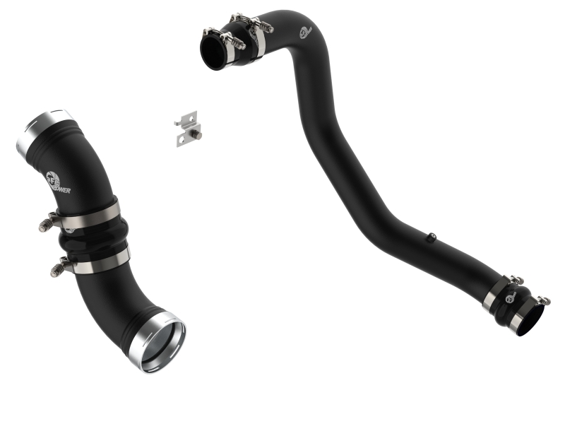 BladeRunner 3 IN & 3-1/2 IN Aluminum Hot and Cold Charge Pipe Kit Black