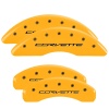 MGP 4 Caliper Covers Engraved Front & Rear C7/Corvette Yellow finish black ch thumbnail 8