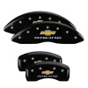 MGP 4 Caliper Covers Engraved Front & Rear Chevy racing Black finish silver ch thumbnail 5