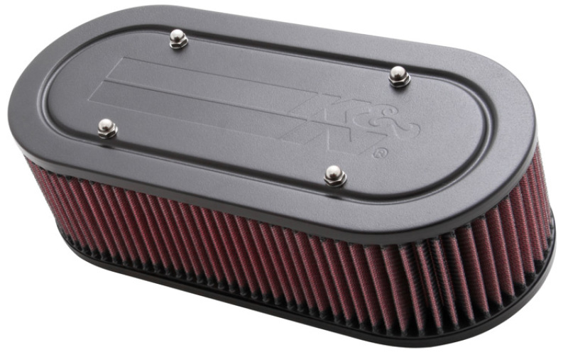K&N Custom Oval Racing Assembly Red 11.96in Inside Length / 5.22in Inside Width / 3.25in Filter H thumbnail 2