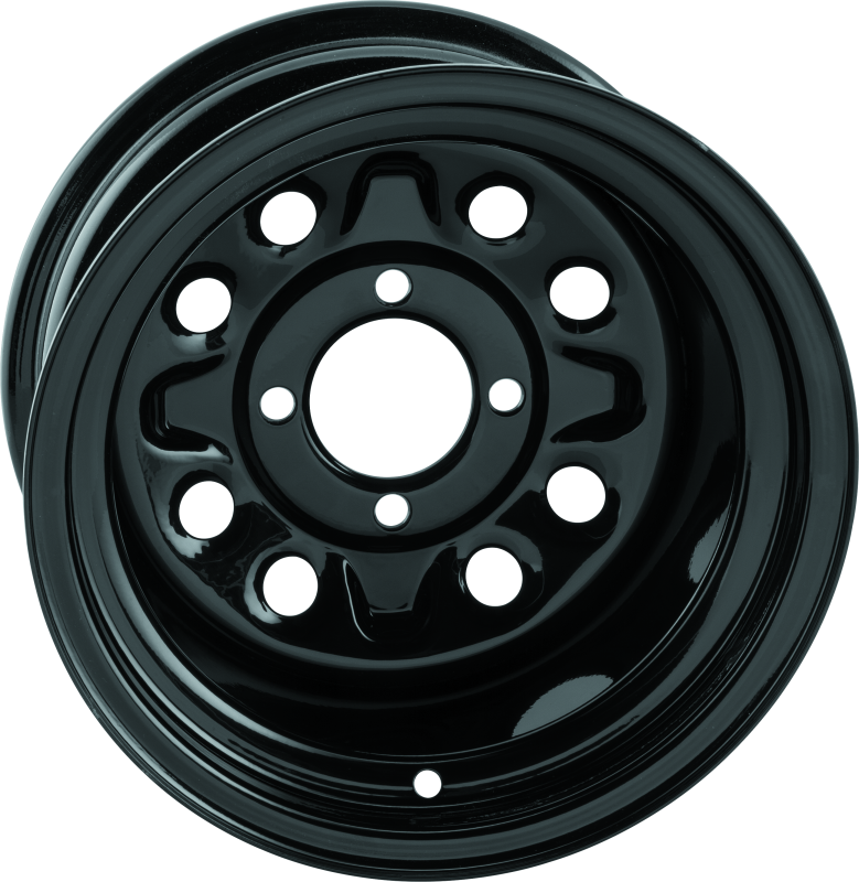 Quadboss Steely Gloss Black Wheels 12x7 Rims, Qb Whl 12X7 2+5 4/4 thumbnail 3
