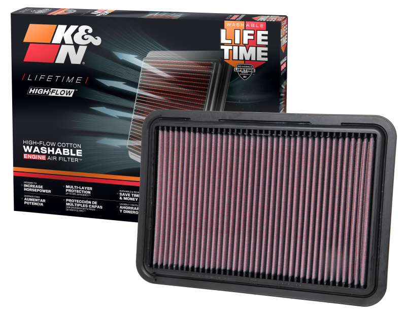 K&N 17-19 SUZUKI SWIFT V L4-1.4L F/I Drop In Air Filter thumbnail 2