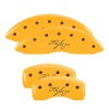 MGP 4 Caliper Covers Engraved Front & Rear Vintage Style/RT Yellow finish black ch thumbnail 8