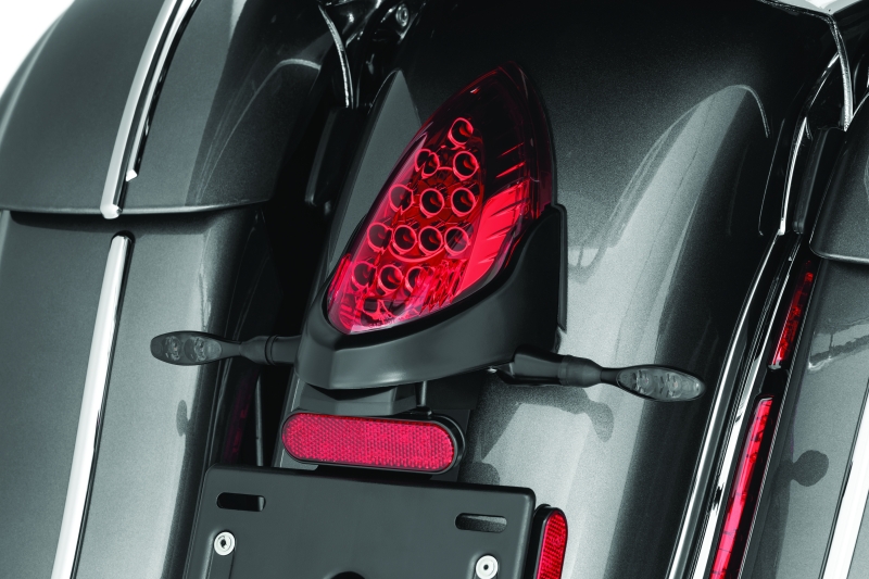 Kuryakyn Kellermann Micro 1000 Collection Turn Signals 2534 Signal, 1000, LED, Dark Smoke Lens, Amber/Red Light, Black Housing, Each thumbnail 4