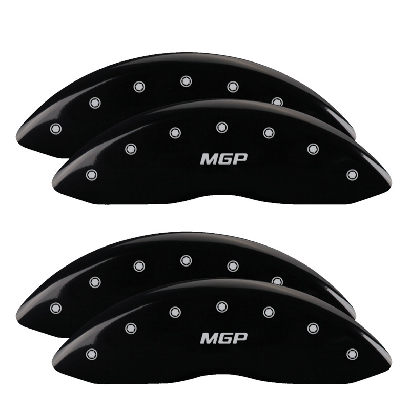 MGP 4 Caliper Covers Engraved Front & Rear MGP Black finish silver ch thumbnail 2