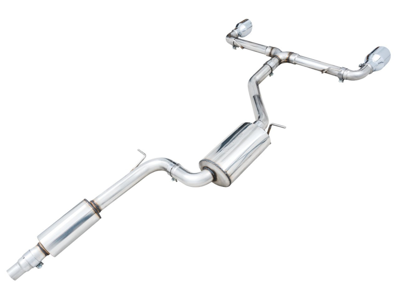 AWE Tuning 2022 VW GTI MK8 Touring Edition Exhaust - Chrome Silver Tips
