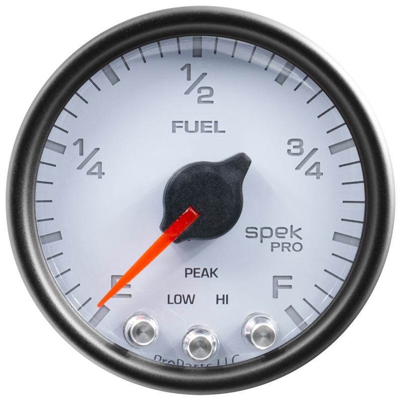 Autometer Spek-Pro Gauge Fuel Level 2 1/16in 0-270 Programmable Wht/Blk thumbnail 8