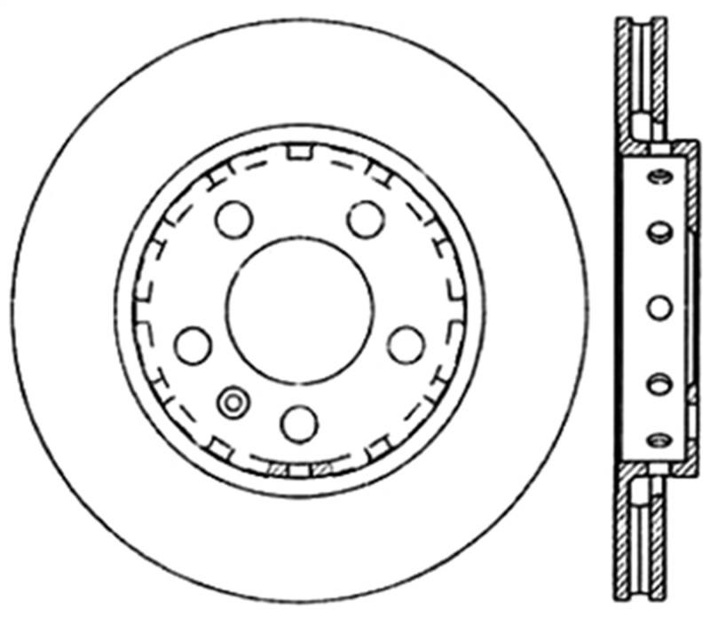 StopTech Slotted & Drilled Sport Brake Rotor thumbnail 3