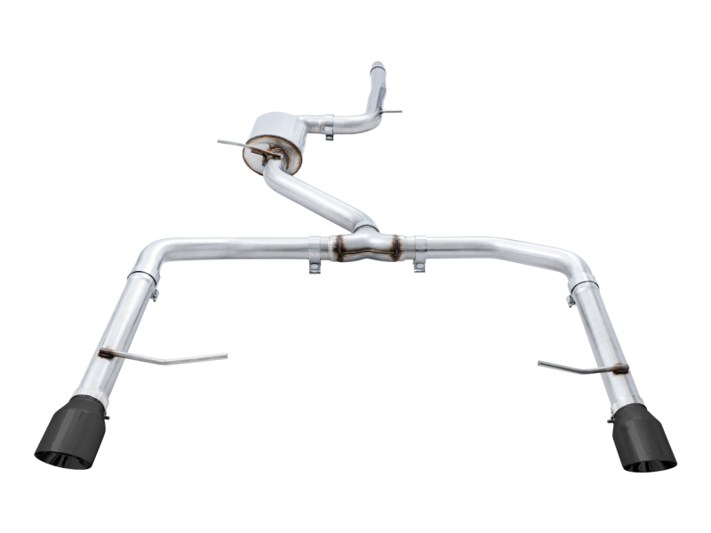 AWE Tuning 18-21 Volkswagen Jetta GLI Mk7 Track Exhaust - Diamond Black Tips (Fits High-Flow DP) thumbnail 2