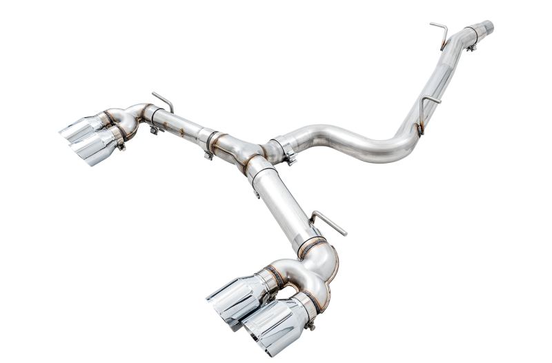 AWE Tuning Mk7 Golf R Track Edition Exhaust w/Chrome Silver Tips 102mm thumbnail 4
