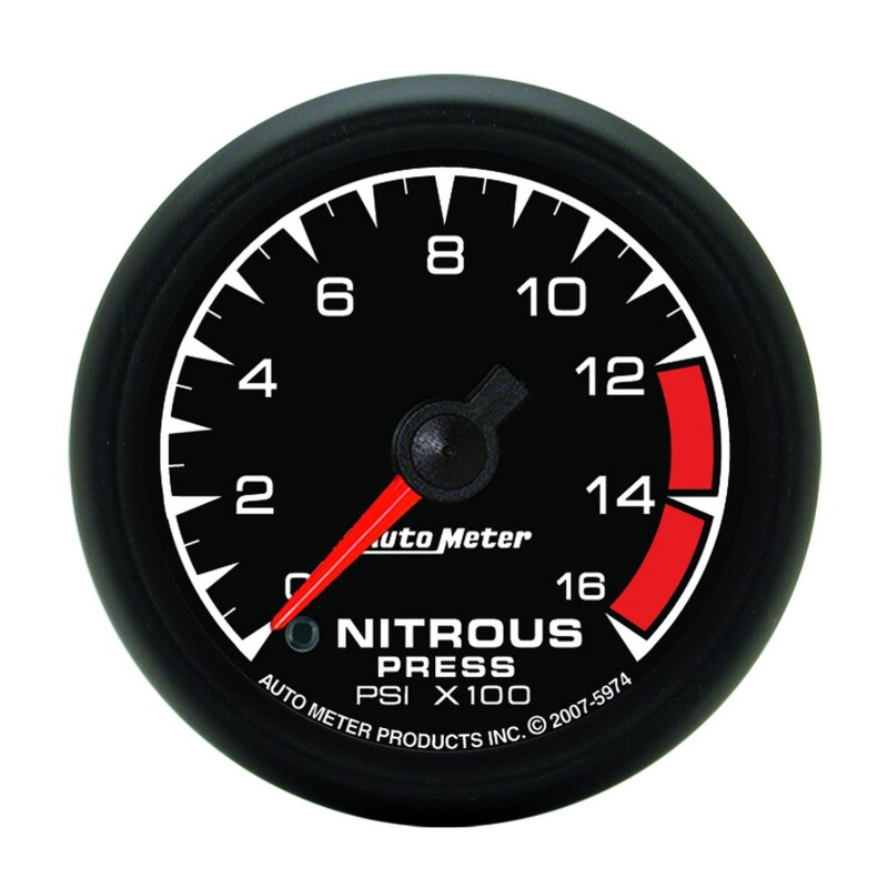Autometer ES 52mm Full Sweep Electric 0-1600 PSI Nitrous Pressure Gauge thumbnail 4