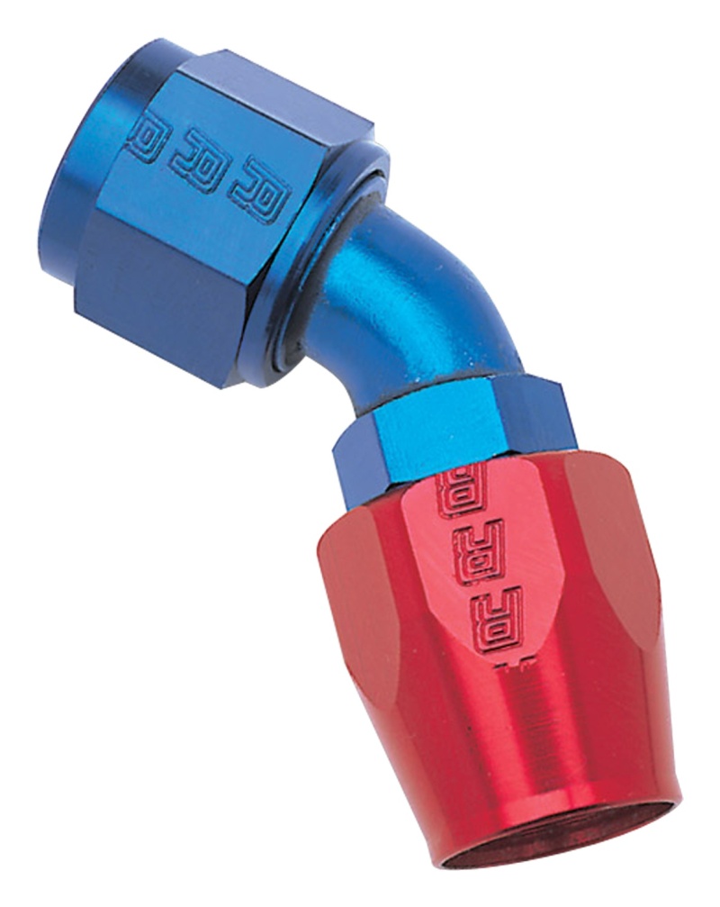 Russell Performance -10 AN Red/Blue 45 Degree Full Flow Hose End thumbnail 8