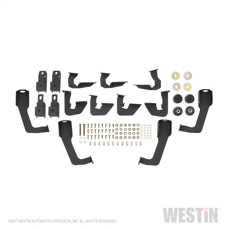 Westin/HDX 07-18 Chevrolet Silverado (Excl. Classic) 6.5ft. Bed Drop W2W Nerf Step Bars - Tex. Blk thumbnail 7