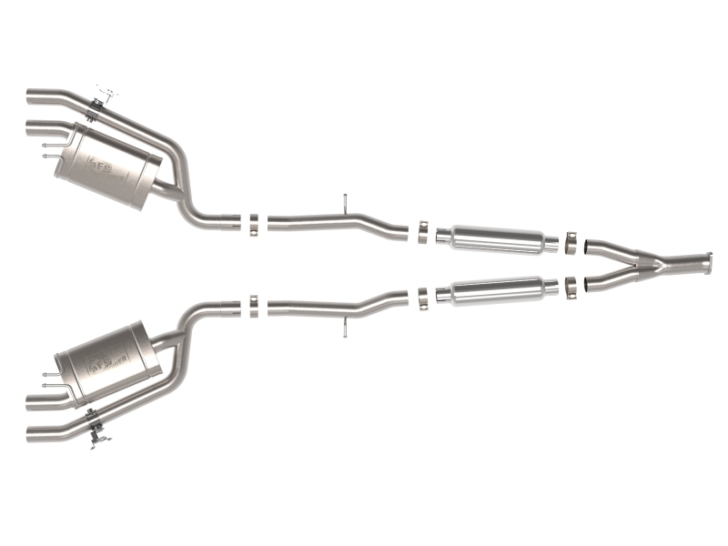 aFe 22-23 Kia Stinger L4-2.5L Turbo Gemini XV 3in to Dual 2-1/2in Cat-Back Exhaust System w/ Cut-Out thumbnail 8