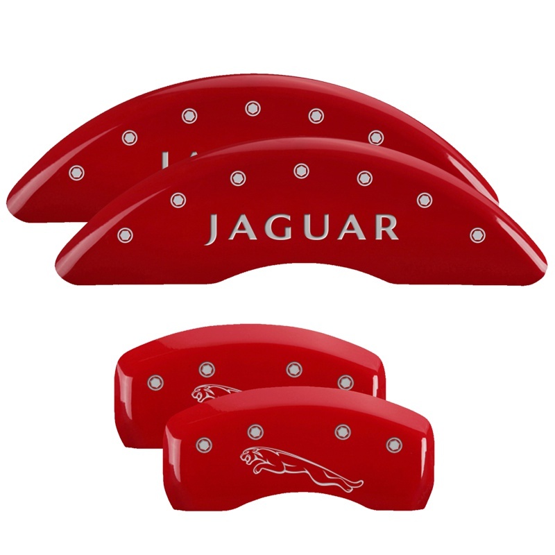 MGP 4 Caliper Covers Engraved Front & Rear MGP Red finish silver ch thumbnail 5