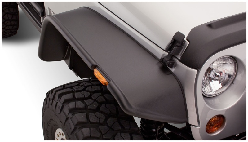 07-18 Jeep Wrangler Flat Style Flares 2pc - Black