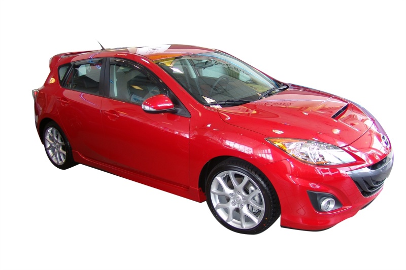 AVS 10-13 Mazda 3 (5 Door Sport) Ventvisor Outside Mount Window Deflectors 4pc - Smoke thumbnail 4
