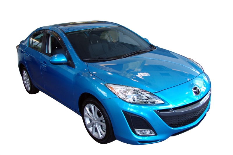 AVS 10-13 Mazda 3 Ventvisor Outside Mount Window Deflectors 4pc - Smoke thumbnail 3