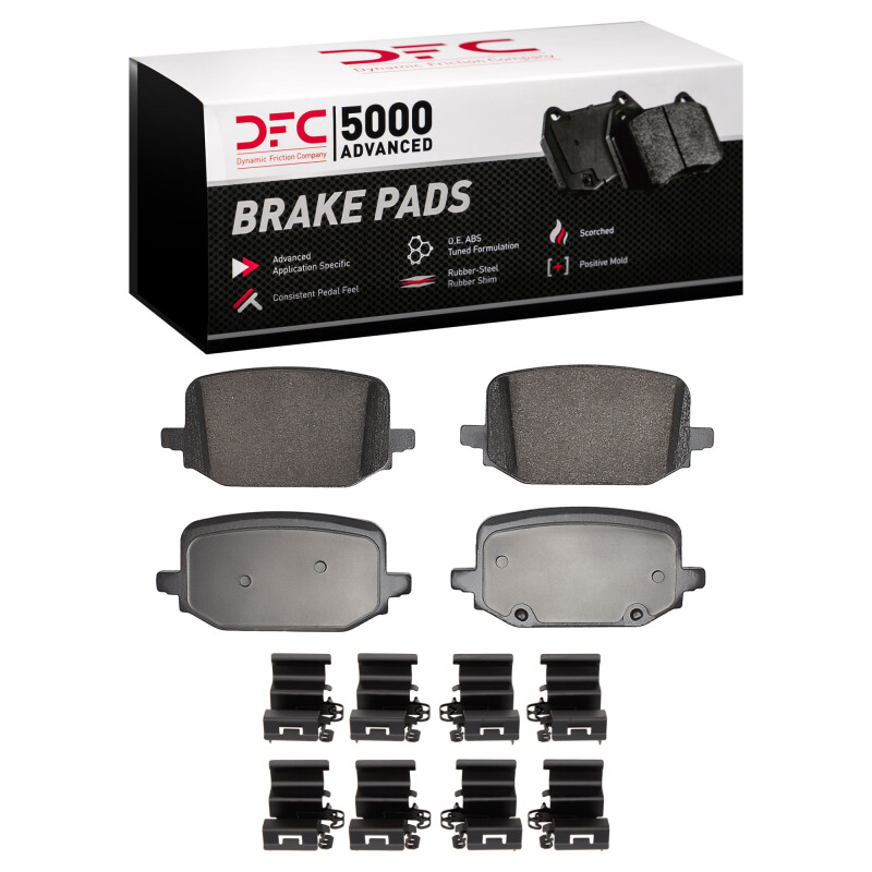 DFC 20-25 Ford Explorer Rear 5000 Advanced Ceramic Brake Pads and Hardware Kit