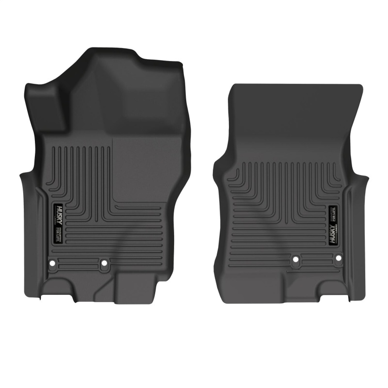 Husky Liners 2022 Nissan Frontier King Cab Ext. Cab/CC WeatherBeater Black Front Floor Liners thumbnail 2