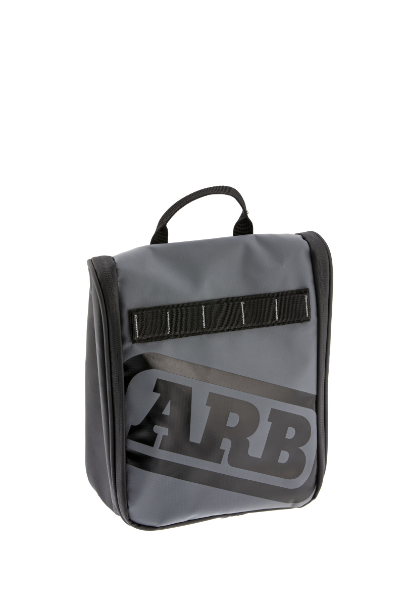 ARB Toiletries Bag Charcoal Finish w/ Red Highlights PVC Outer Shell Mesh Pockets Mirror thumbnail 7