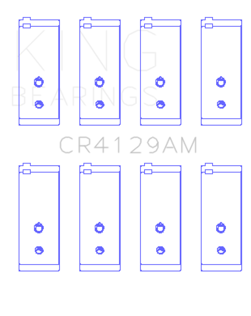 King Engine Bearings Toyota 18R/21R (Size +1.0) Connecting Rod Bearing Set thumbnail 3