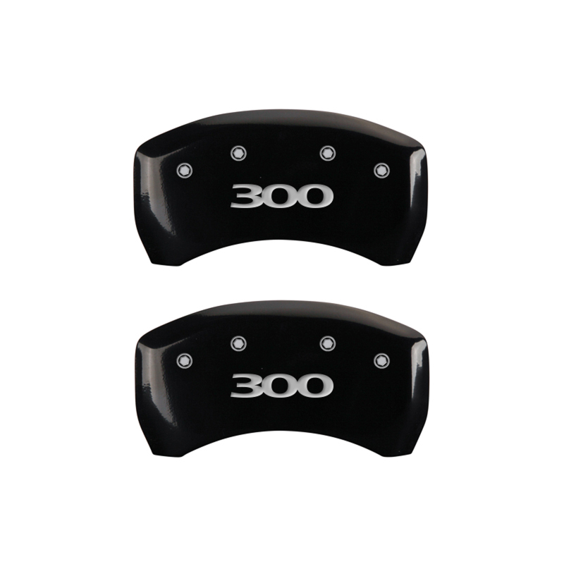 MGP 4 Caliper Covers Engraved Front & Rear 300 Black finish silver ch thumbnail 6