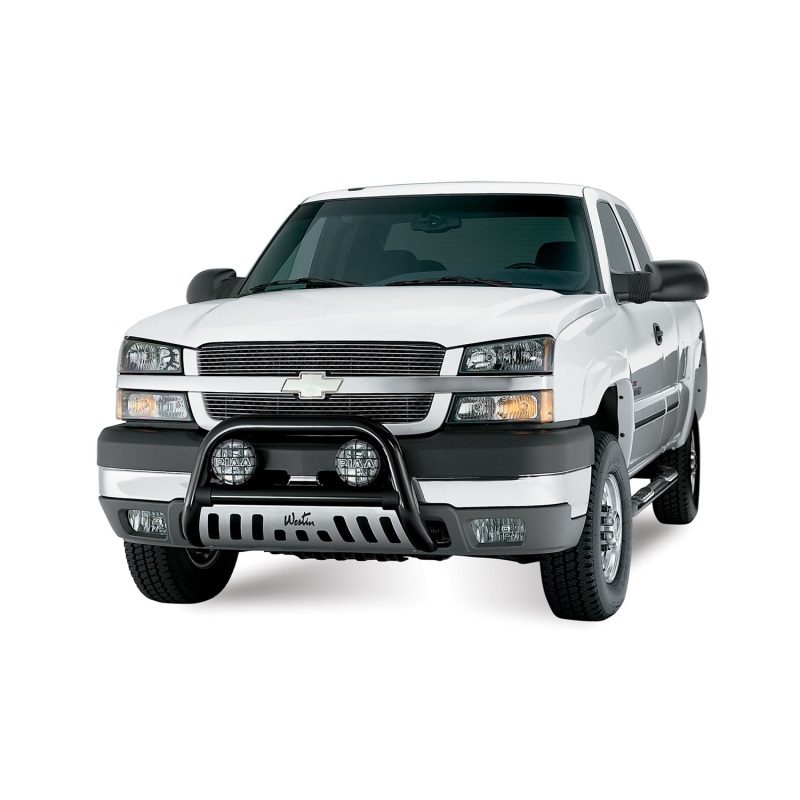Westin 1999-2013 Chevy Silverado 1500 Crew Cab Signature 3 Nerf Step Bars - Black thumbnail 9