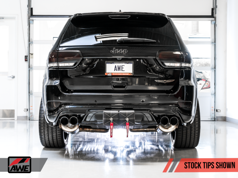 AWE Tuning 2020 Jeep Grand Cherokee SRT/Trackhawk Touring Edition Exhaust - Use w/Stock Tips thumbnail 9