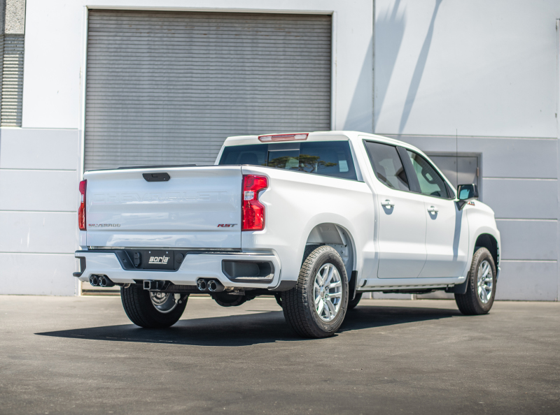 Borla 2019 Chevrolet Silverado 1500 6.2 w/ 147in WB 2.75in S-Type Catback Exhaust -Carbon Fiber Tips thumbnail 2