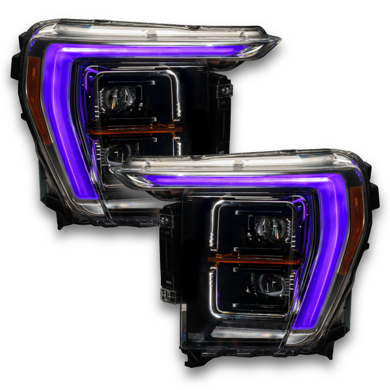 Oracle 21-22 Ford F-150 ColorSHIFT RGB+W Headlight DRL Upgrade Kit w/ No Controller thumbnail 5