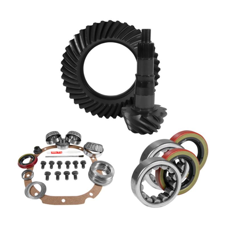 8.8" Ford 3.27 Rear Ring & Pinion, Install Kit, 2.53" OD Axle Bearing & Seals