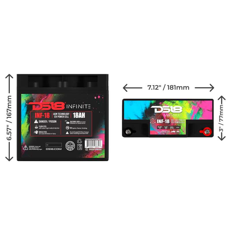 DS18 750 Watts 18 AH Infinite AGM Power Cell Battery