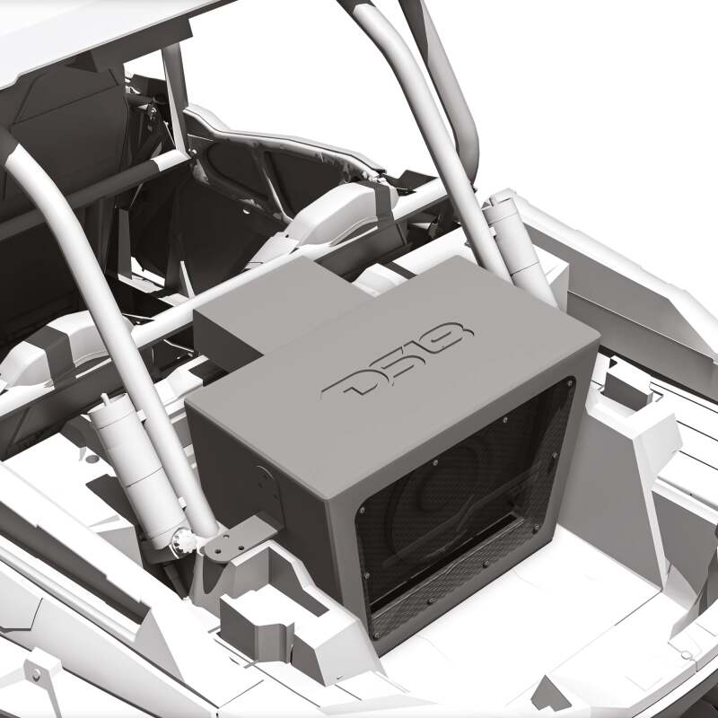 DS18 Polaris RZR 10in Subwoofer Enclosure w/EXL-X10.2D Subwoofer- Black Finish- Acrylic Window- LED thumbnail 7