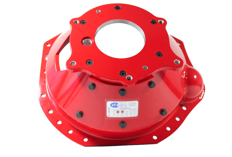 Bellhousing:Aluminum With Titanium Liner:GM:SFI 6.1:With Block Plate.
SFI 6.1L ALUMINUM BELLHOUSING GM TITANIUM SLEEVE