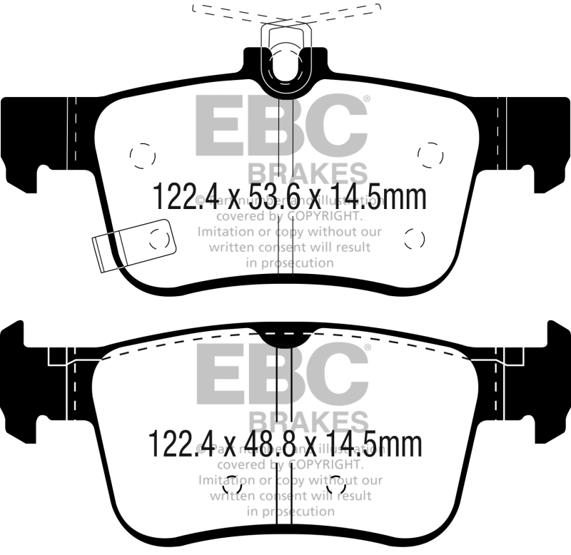 EBC S4 Brake Pad and Rotor Kit (1x ebcDP32301C, 1x ebcUSR7801) thumbnail 8
