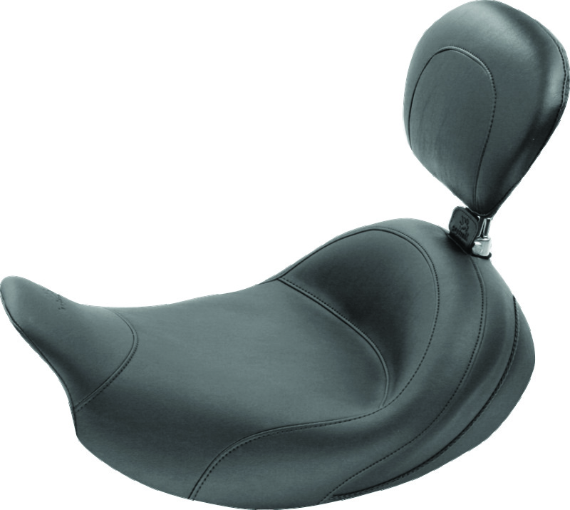 Mustang 08-21 Harley Electra Glide Std, Rd Glide ,Rd King, Str Glide Std Touring Solo Seat - Black