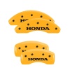 MGP 4 Caliper Covers Engraved Front & Rear Honda Yellow Finish Black Char 2017 Honda CR-V thumbnail 4