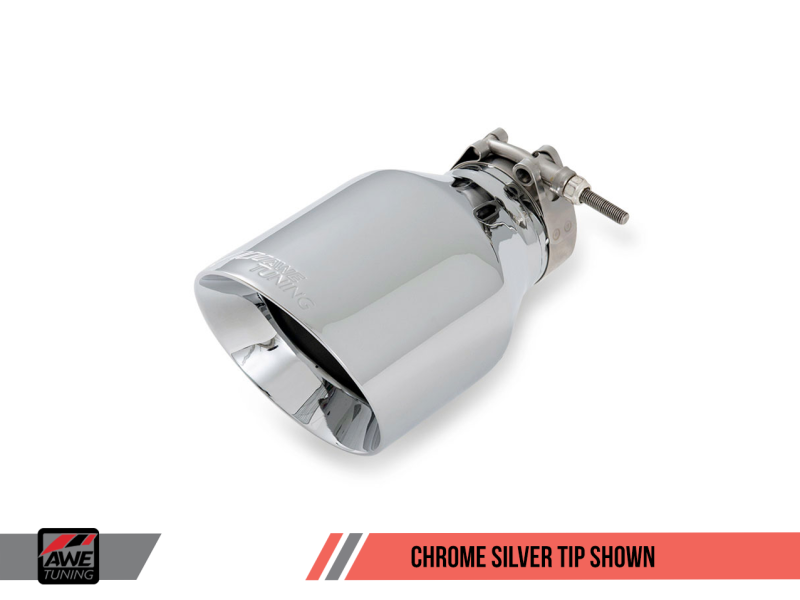 AWE Tuning VW MK7 Golf 1.8T Track Edition Exhaust w/Chrome Silver Tips (90mm) thumbnail 3