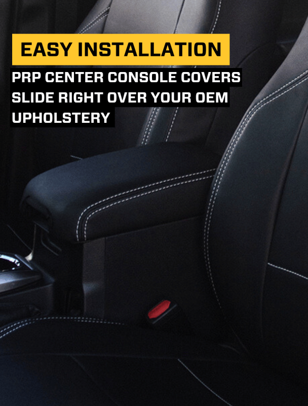 PRP 2013-2017 Subaru Crosstrek Center Console Cover - Black w/ Red Stitch thumbnail 7