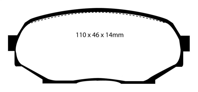 EBC S9 Brake Pad and Rotor Kit (1x ebcDP4802R, 1x ebcUSR418) thumbnail 5