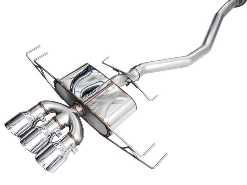 AWE Tuning 2024 Acura Integra Type S DE5 FWD Touring Edition Exhaust w/ Triple Chrome Silver Tips thumbnail 8