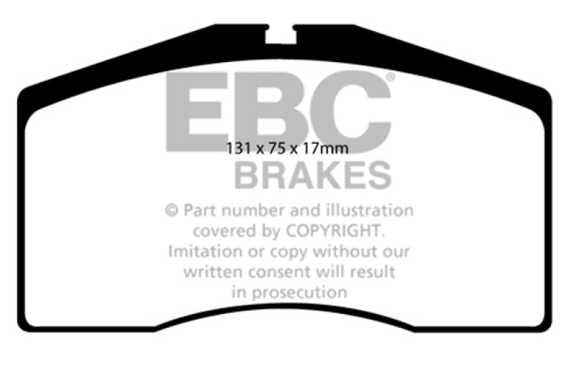 EBC 92-95 Porsche 928 5.4 Greenstuff Front Brake Pads thumbnail 2