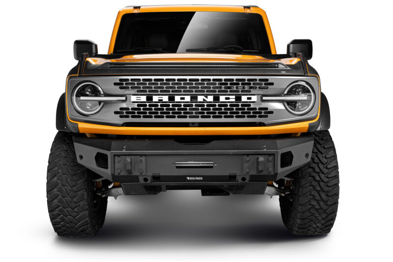 Go Rhino 21-26 Ford Bronco (Excl. LED Fog Lights) Trailline Front Full Width Bumper - Tex. Blk