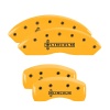 MGP 4 Caliper Covers Engraved Front & Rear Lincoln Yellow finish black ch thumbnail 8